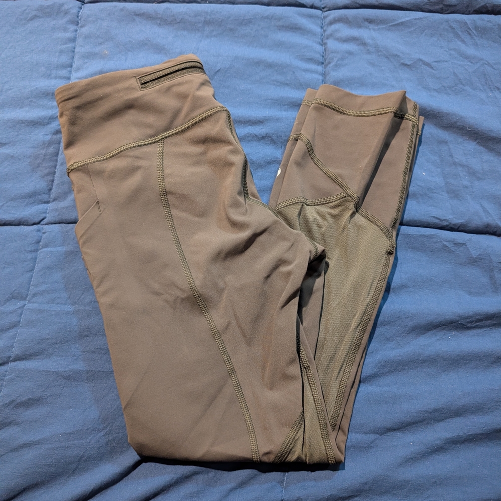 Lululemon‎ Pace Rival Crop 29" Leggings  Dark Olive - Size 4